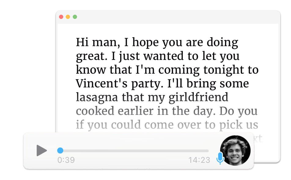 WhatsApp Nota de voz Audio a texto